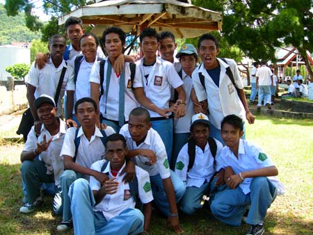 School boys in Jaya Pura